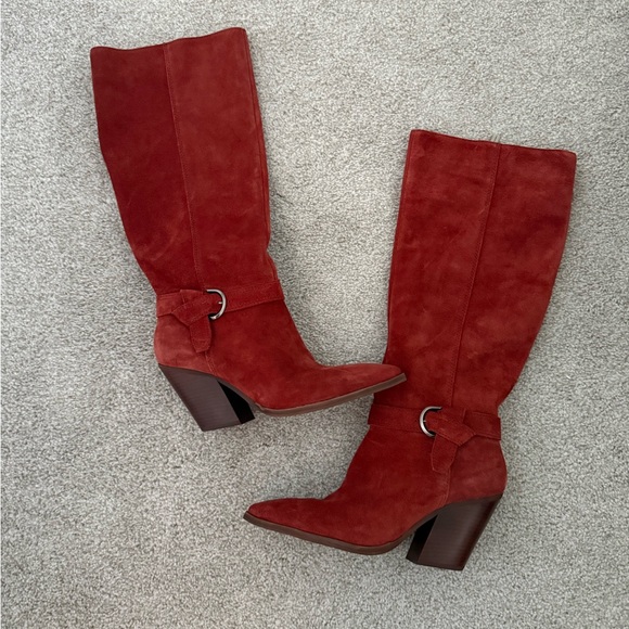 NEW without box Vince Camuto Women's Grathlyn Knee High Boot in Tomato - Picture 2 of 5